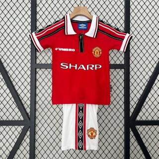 Maillot Manchester United Domicile Retro Enfant 1998 1999