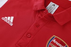 Polo Ensemble Complet Arsenal 2019 2020 Rouge Pas Cher