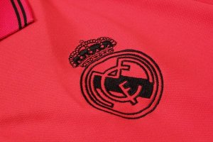Polo Ensemble Complet Real Madrid 2019 2020 Rouge Noir Pas Cher
