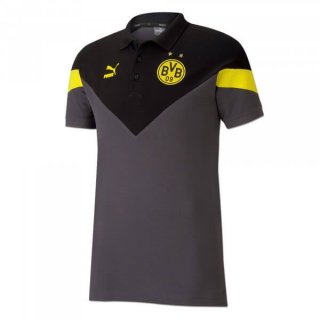 Polo Borussia Dortmund 2019 2020 Noir Gris