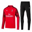 Survetement AC Milan 2019 2020 Rouge Noir Pas Cher