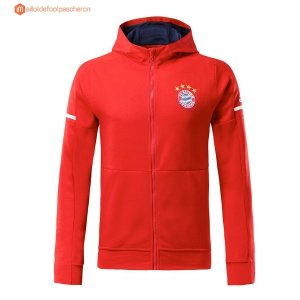 Sweat Shirt Capuche Bayern de Munich Enfant 2017 2018 Rouge Pas Cher