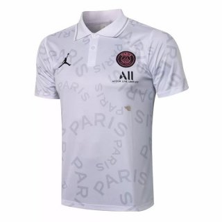 Polo Paris Saint Germain 2021 2022 Blanc Rose Pas Cher