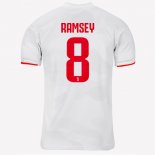 Maillot Juventus NO.8 Ramsey Exterieur 2019 2020 Gris Blanc Pas Cher