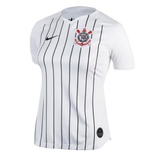 Maillot Corinthians Paulista Domicile Femme 2019 2020 Blanc Pas Cher