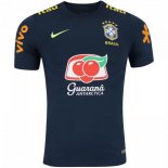 Maillot Entrainement Brésil 2018 Bleu Marine Pas Cher