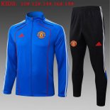 Enfant Survetement Manchester United 2025 2026 Bleu 5