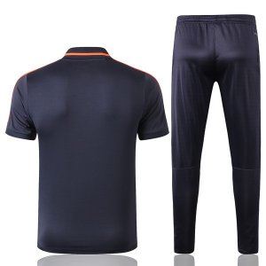 Polo Ensemble Complet Bayern Munich 2019 2020 Orange Bleu Pas Cher