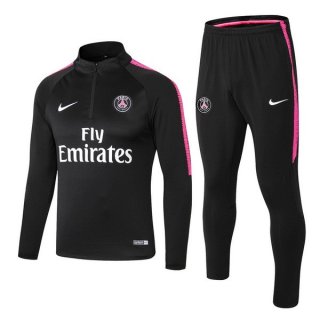 Survetement Paris Saint Germain 2018 2019 Noir Rose Blanc Pas Cher