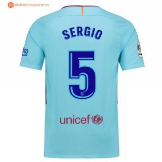 Maillot Barcelona Exterieur Sergio 2017 2018 Pas Cher