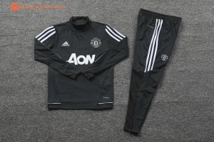 Survetement Manchester United Enfant 2017 2018 Gris Marine Pas Cher