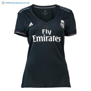 Maillot Real Madrid Exterieur Femme 2018 2019 Noir Pas Cher