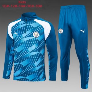 Enfant Training Manchester City 2024 Bleu Blanc Enfant Training Manchester City 2024 Bleu Blanc
