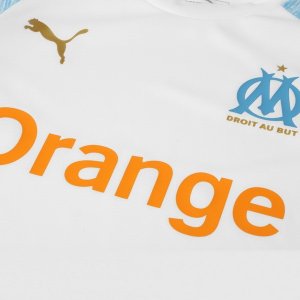 Maillot Marseille Domicile Enfant 2018 2019 Blanc Pas Cher