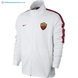 Veste AS Roma 2017 2018 Blanc Pas Cher