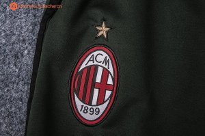 Entrainement Milan Ensemble Complet 2017 2018 Noir Vert Pas Cher