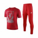 Entrainement Liverpool Ensemble Complet 2019 2020 Rouge Pas Cher