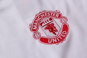 Entrainement Manchester United Ensemble Complet 2018 2019 Blanc Rouge Pas Cher
