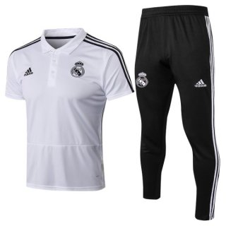 Polo Real Madrid Ensemble Complet 2018 2019 Blanc Pas Cher Polo Real Madrid Ensemble Complet 2018 2019 Blanc Pas Cher
