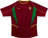 Thailande Maillot Portugal Domicile Retro 2002 Rouge Pas Cher