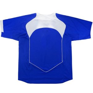 Maillot Brésil Exterieur Retro 2004 Bleu Pas Cher