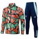 Survetement Arsenal 2025 2026 Vert Rouge