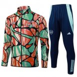 Survetement Arsenal 2025 2026 Vert Rouge