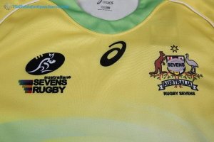 Maillot Rugby Australie Domicile 2017 2018 Jaune Pas Cher