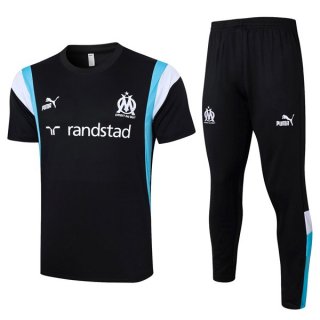 Thailande Maillot Marseille Ensemble Complet 2024 Noir Thailande Maillot Marseille Ensemble Complet 2024 Noir