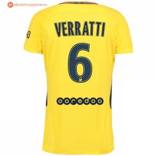 Maillot Paris Saint Germain Exterieur Verratti 2017 2018 Pas Cher