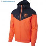 Coupe Vent Barcelona 2018 2019 Bleu Orange Pas Cher