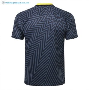 Maillot Entrainement Brésil Ensemble Complet 2018 Bleu Gris Pas Cher