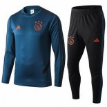 Survetement Ajax 2019 2020 Bleu Noir Pas Cher