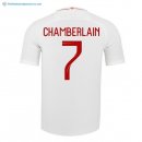 Maillot Angleterre Domicile Chamberlain 2018 Blanc Pas Cher