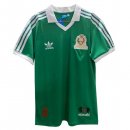 Maillot Mexico Domicile Retro 1986 Vert Pas Cher