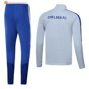 Survetement Chelsea 2017 2018 Gris Clair Bleu Pas Cher