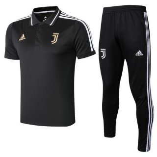 Polo Ensemble Complet Juventus 2018 2019 Noir Or Pas Cher