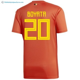 Maillot Belgica Domicile Boyata 2018 Rouge Pas Cher