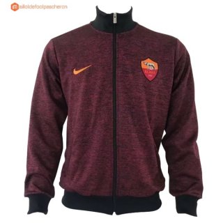 Veste AS Roma 2017 2018 Rouge Marine Pas Cher