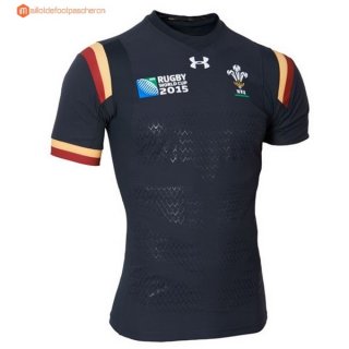 Maillot Rugby Pays de Galles 2016 Noir Pas Cher