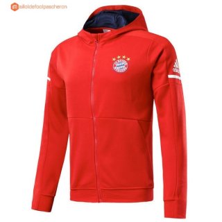 Sweat Shirt Capuche Bayern de Munich Enfant 2017 2018 Rouge Pas Cher