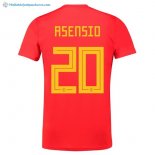 Maillot Espagne Domicile Asensio 2018 Rouge Pas Cher