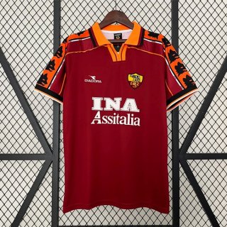 Thailande Maillot AS Roma Domicile Retro 1998 1999 Thailande Maillot AS Roma Domicile Retro 1998 1999