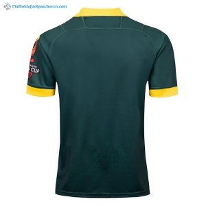 Maillot Rugby Australie RLWC Domicile 2017 2018 Vert Pas Cher