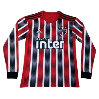 Maillot São Paulo Exterieur ML 2019 2020 Rouge Pas Cher