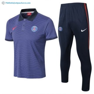 Polo Paris Saint Germain Ensemble Complet 2017 2018 Bleu Pas Cher