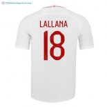 Maillot Angleterre Domicile Lallana 2018 Blanc Pas Cher