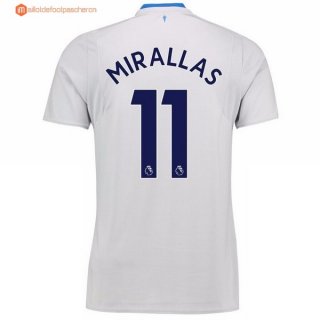 Maillot Everton Exterieur Mirallas 2017 2018 Pas Cher