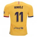 Maillot Barcelona NO.11 O.Dembele Exterieur 2019 2020 Jaune Pas Cher