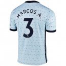 Maillot Chelsea NO.3 Marcos A. Exterieur 2020 2021 Bleu Pas Cher